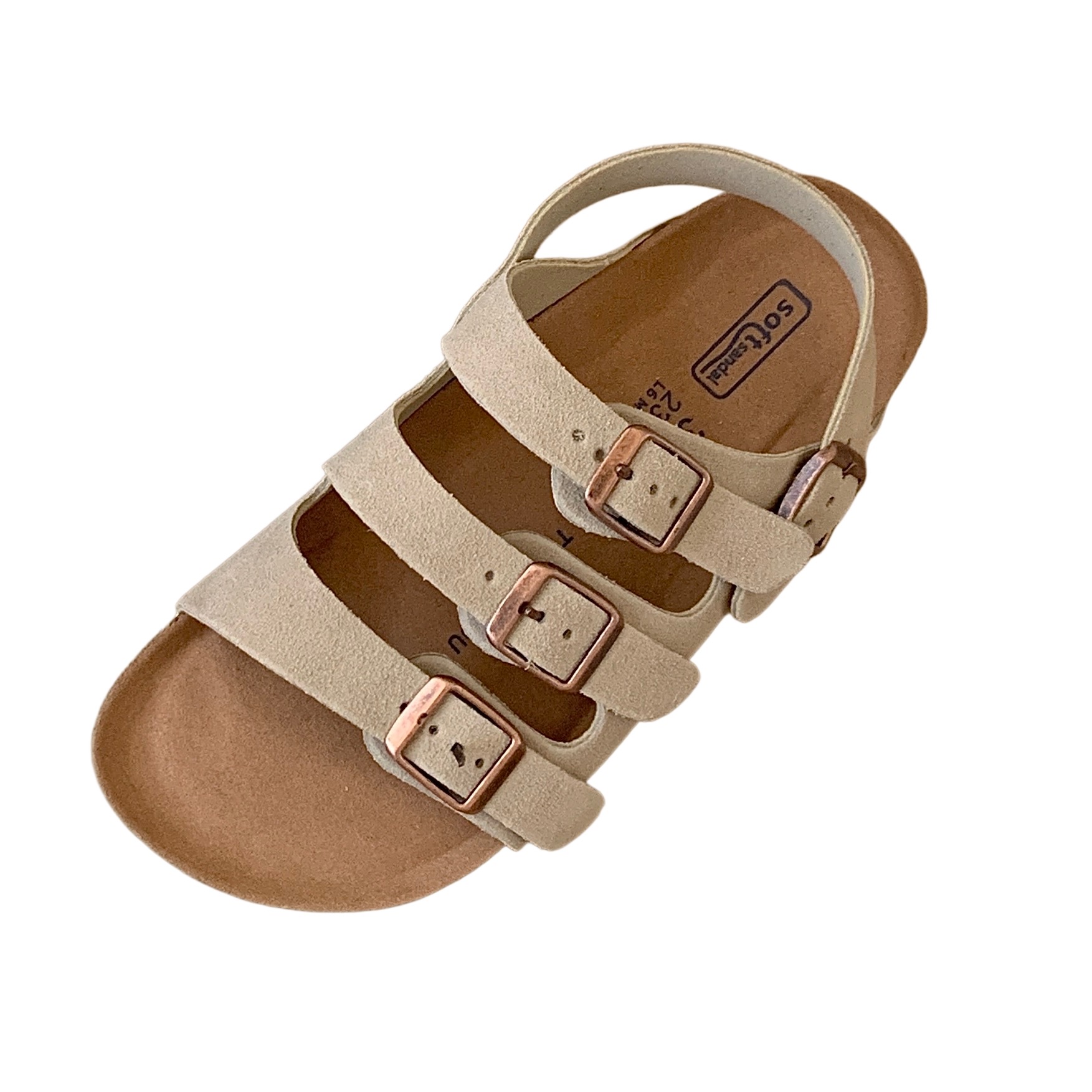 Korean Thick Sole Roman Style Birkenstock Sandals for Women Summer Buckle Flat One-Strap Genuine Leather Beach Shoes - Image 5